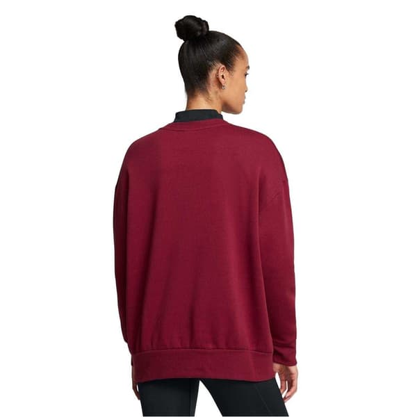 Under Armour Dam Essential Oversized Sweatshirt 10 UK Red 10 UK