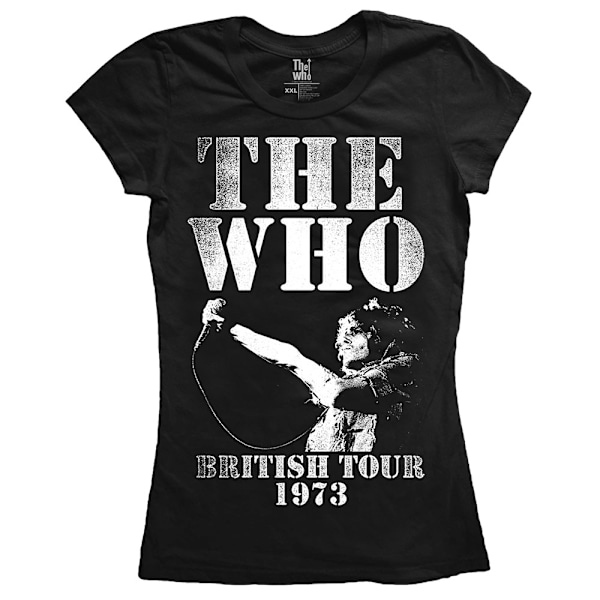 The Who Womens/Ladies British Tour 1973 T-Shirt XL Svart Black XL