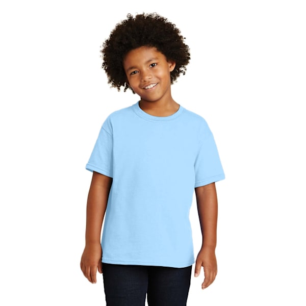 Gildan Barn/Barn Plain Bomull Tung T-shirt 4 År Ljus Light Blue 4 Years
