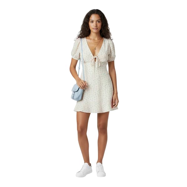 Jack Wills Dam Prickig Miniklänning 16 UK Vit White 16 UK