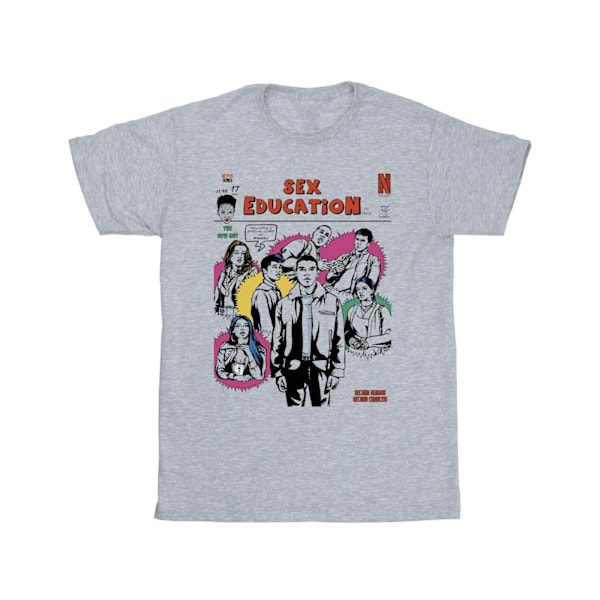 Netflix Sex Education Magazine Cover T-shirt 4XL Sports Gr Sports Grey 4XL