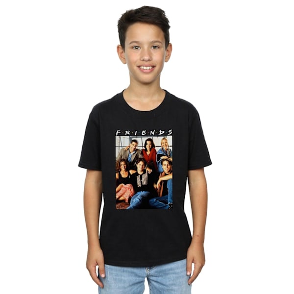 Friends Boys Group Photo Window T-Shirt 9-11 år Svart Black 9-11 Years