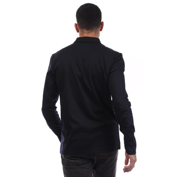 Boss Herr Pirol Långärmad Pikétröja M Mörkblå Dark Blue M