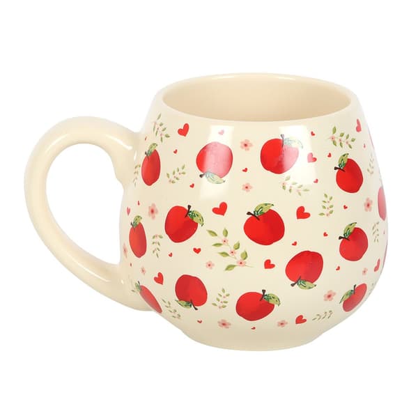 Something Different Äpple Rundad Mugg One Size Vit/Röd White/Red One Size
