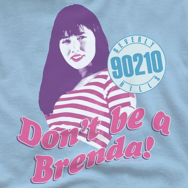 90210 Herr Don't Be a Brenda T-Shirt S Ljusblå Light Blue S