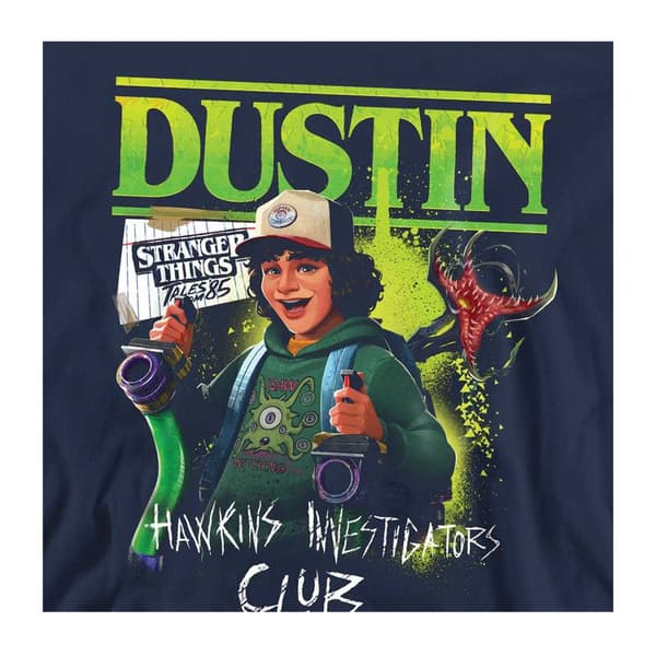 Stranger Things: Tales from ´85 Unisex Vuxen Dustin Tröja Navy XL