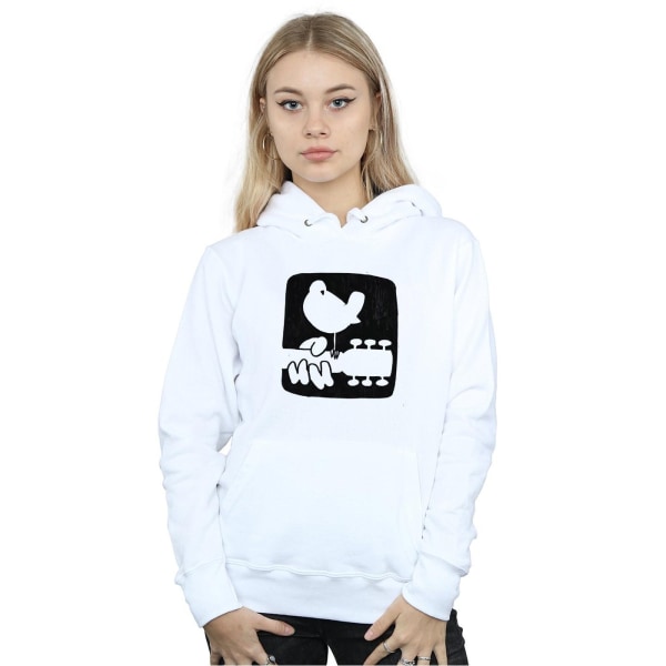 Woodstock Dam/Dam Guitar Logo Hoodie S Vit White S