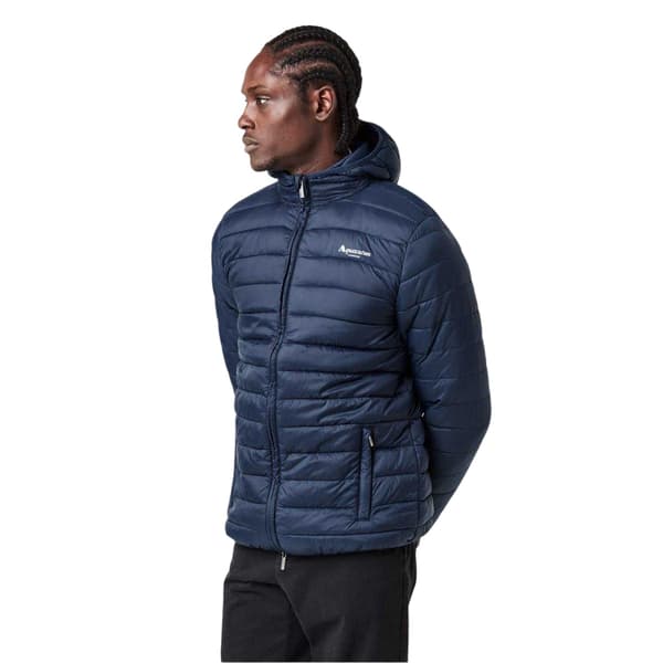 Aquascutum Herr Logotyp Pufferjacka M Marinblå Navy M