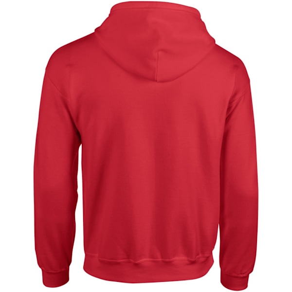 Gildan Heavy Blend Unisex Vuxen Full Zip Hooded Sweatshirt Top Red 3XL
