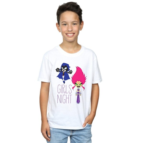 DC Comics Boys Teen Titans Go Girls Night T-Shirt 12-13 år W White 12-13 Years