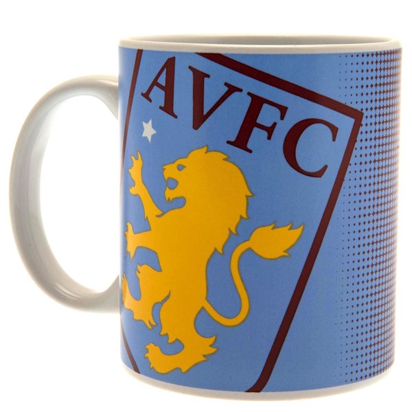 Aston Villa FC Halvtonsmugg En Storlek Claret Röd/Blå/Vit Claret Red/Blue/White One Size