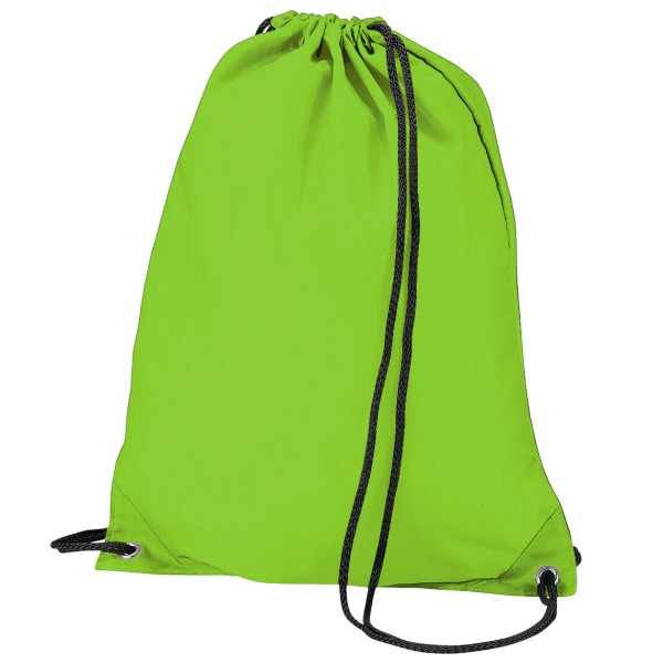 BagBase Budget Vattentålig Sport Gymsac Dragsnöre Väska (11 Lime Green One Size