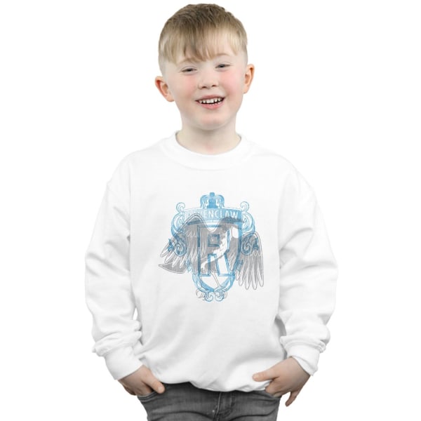 Harry Potter Pojkar Ravenclaw Raven Crest Sweatshirt 12-13 År White 12-13 Years