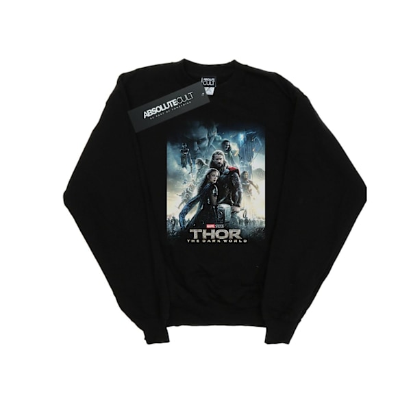 Marvel Studios Girls Thor The Dark World Poster Sweatshirt 12-1 Black 12-13 Years