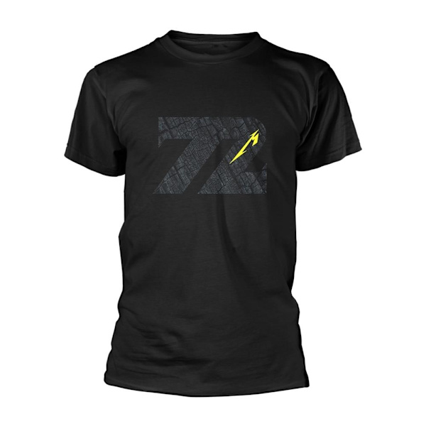 Metallica Unisex Vuxen Charred 72 T-shirt S Svart Black S