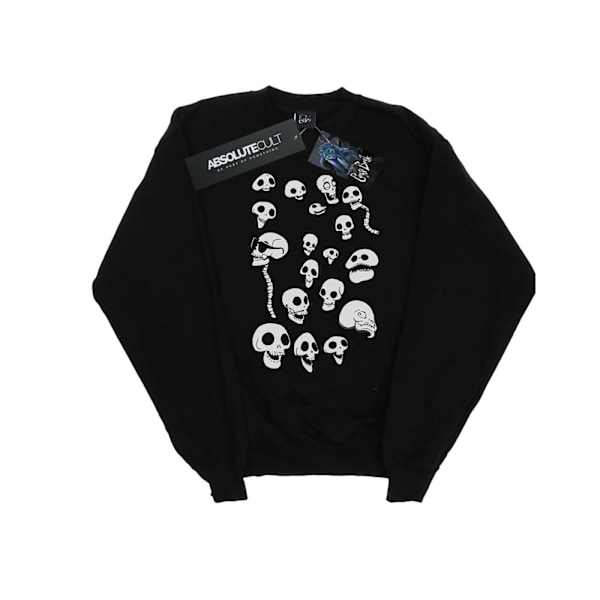 Corpse Bride Mens Afterlife Skulls Sweatshirt M Svart Black M