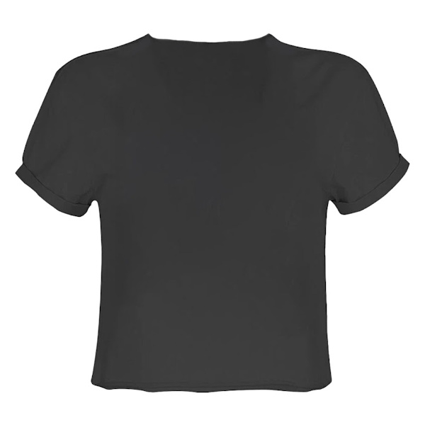 Amplified Dam/Dam Fear Of The Dark Iron Maiden Crop Top X Charcoal XL
