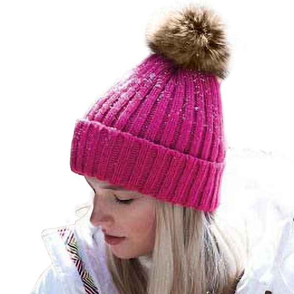 Beechfield Unisex Cuffed Design Vinterhatt En Storlek Fuchsia Fuchsia One Size