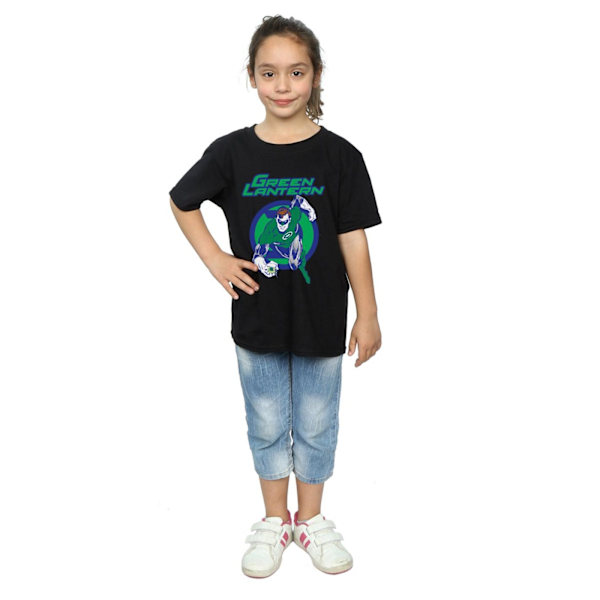 DC Comics Girls Green Lantern Leap Bomull T-shirt 5-6 år Svart Black 5-6 Years