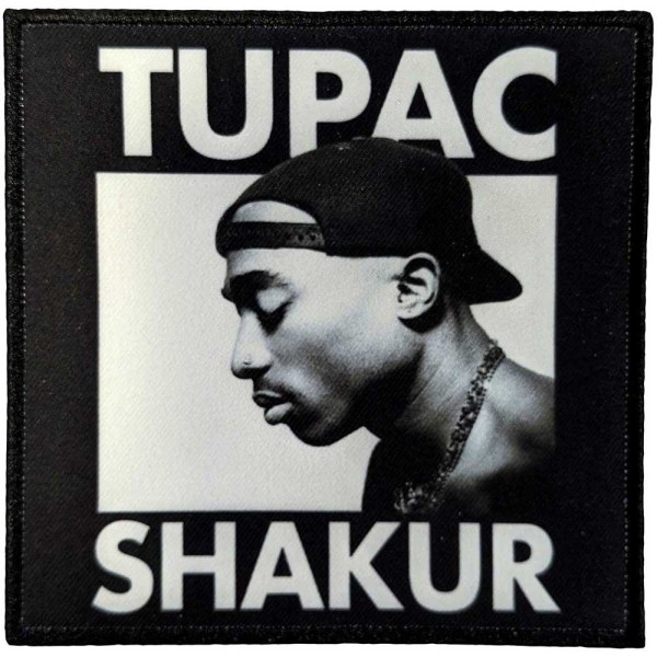Tupac Shakur Only God Can Judge Me Printed Patch One Size Black Black/White One Size