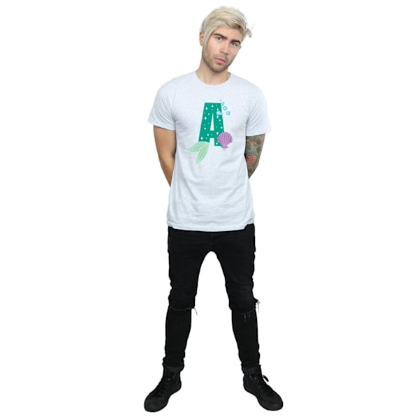 Disney Herr Alphabet A Är För Ariel T-Shirt 3XL Sports Grey Sports Grey 3XL