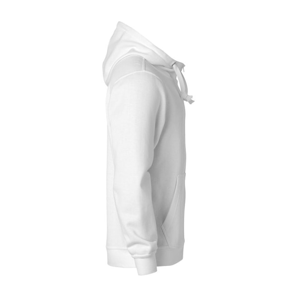 Clique Herr Basic Full Zip Hoodie XXL Vit White XXL