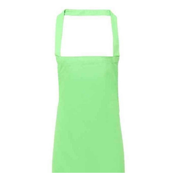 Premier Unisex Vuxen Bomulls Bibbed Förkläde En Storlek Äppelgrön Apple Green One Size