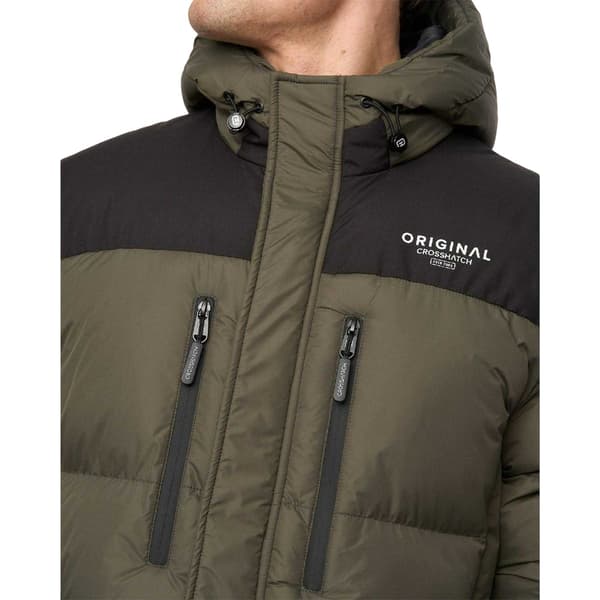 Crosshatch Herr Polyester Pufferjacka XL Grön Green XL