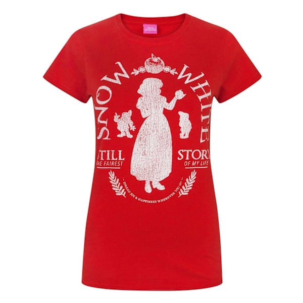 Disney Dam/Dam Snow White Distressed T-Shirt Stor Röd Red Large