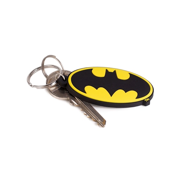 Batman Bat Signal Nyckelring One Size Svart/Gul Black/Yellow One Size