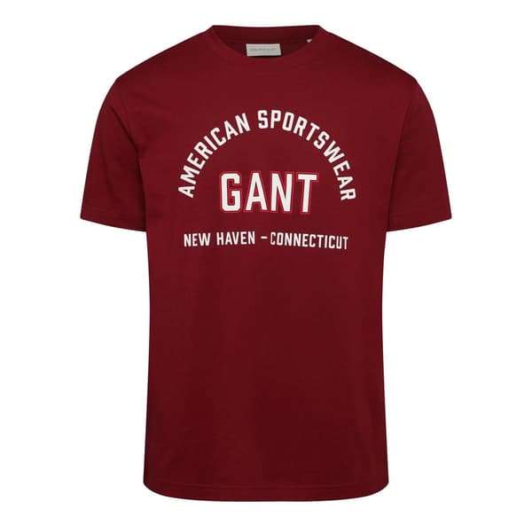 Gant Herr T-shirt med grafiskt tryck Regular M Röd Red M