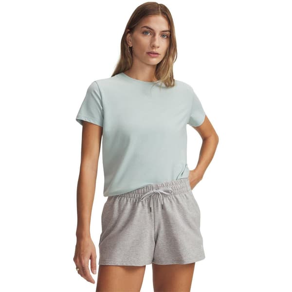 Under Armour Dam/Dam Rival Core Oversized Kortärmad T-shirt Blue/White 8 UK