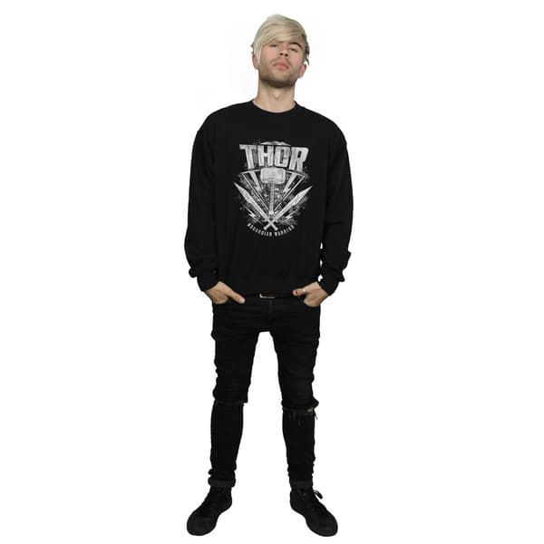Thor: Ragnarok Herr Hammer Logo Sweatshirt M Svart Black M