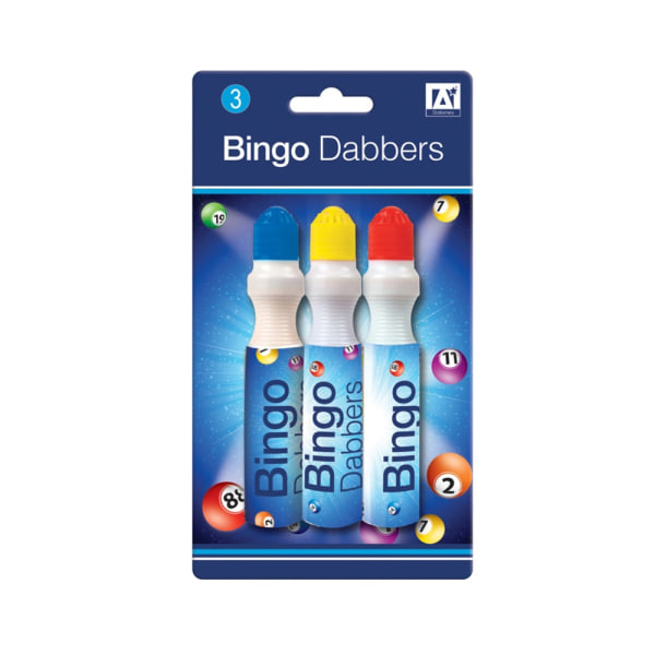 Anker Bingo Dabber (Pack med 3) One Size Röd/Gul/Blå Red/Yellow/Blue One Size