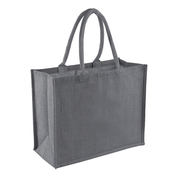 Westford Mill Classic Jute Shopper Bag (21 liter) (2-pack) Graphite Grey/Graphite Grey One Size