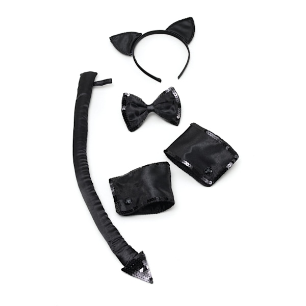 Bristol Novelty Vuxen Unisex Formell Katt Set En Storlek Svart Black One Size