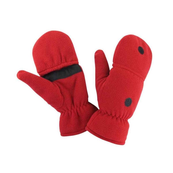 Resultat Unisex vuxen fingerlösa handskar SM Röd Red S-M