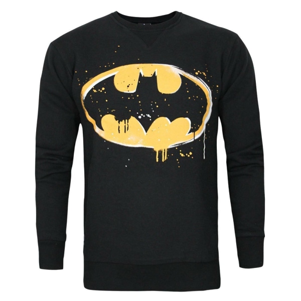 Batman Herr Stencil Sweatshirt M Svart Black M