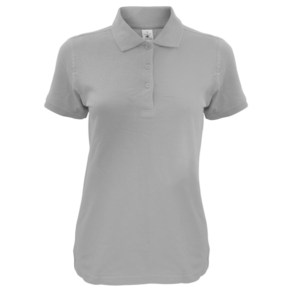 B&C Dam/Dam Safran Timeless Polotröja XL Heather Grey Heather Grey XL