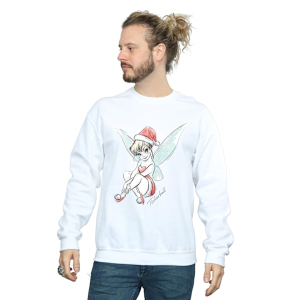 Disney Mens Tinkerbell Jul Fe Sweatshirt XXL Vit White XXL