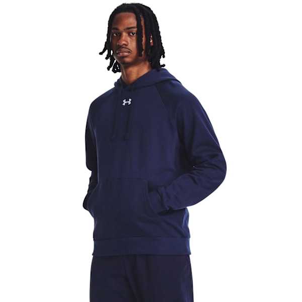 Under Armour Unisex Adult Rival Fleece Hoodie M Midnight Navy/W Midnight Navy/White M