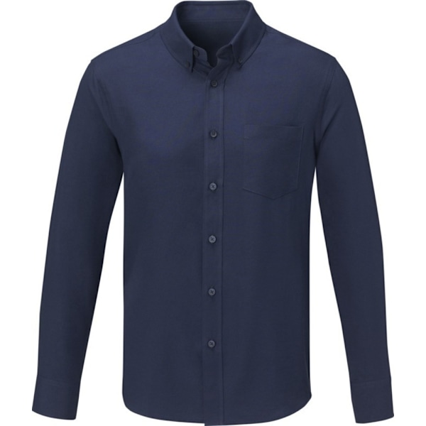 Elevate Mens Pollux Långärmad Skjorta XS Marinblå Navy XS