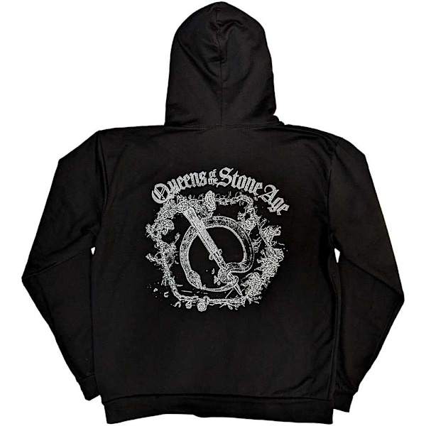 Queens Of The Stone Age Unisex Adult Floral Chains Hoodie XXL B Black XXL