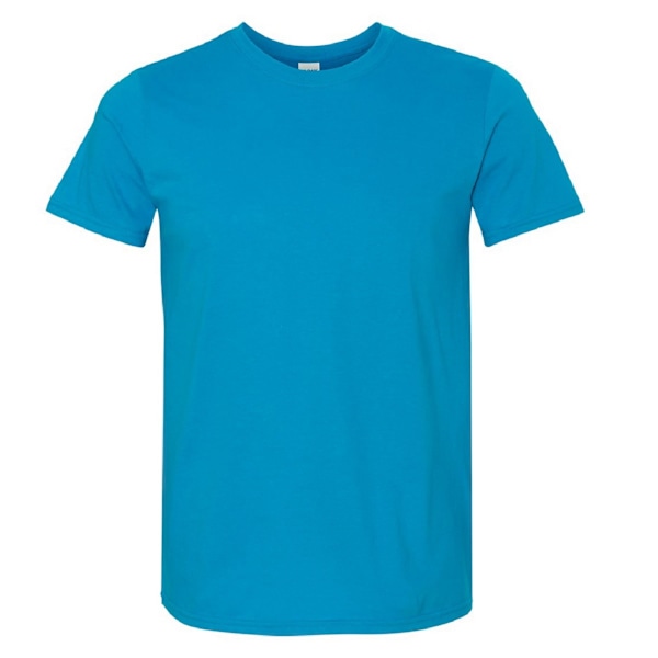 Gildan herr kortärmad mjuk t-shirt XL safir Sapphire XL