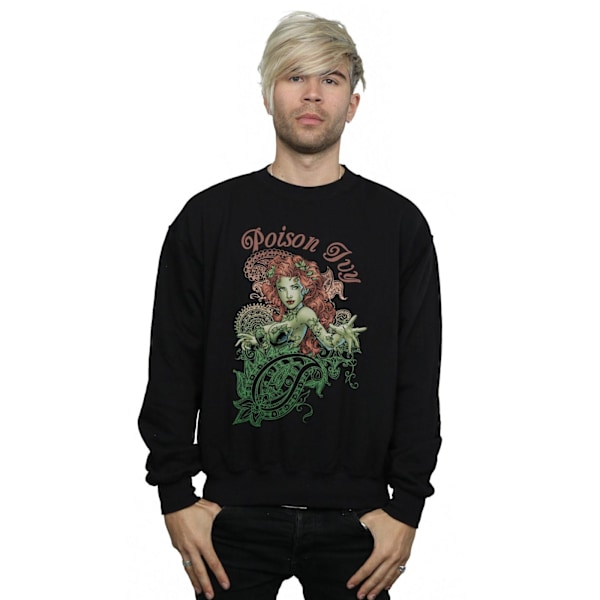 DC Comics Herr Poison Ivy Paisley Sweatshirt L Svart Black L