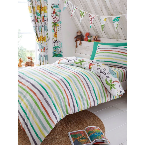 Jungle Fun Täcke Set Junior Flerfärgad Multicoloured Junior