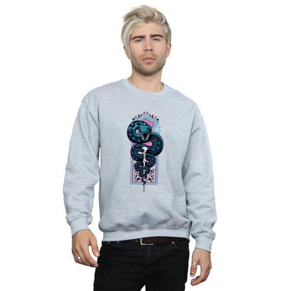 Harry Potter Neon Nagini Sweatshirt för män S Sports Grey Sports Grey S