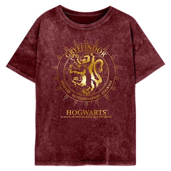 Harry Potter Dam/Kvinnor Gryffindor Constellation T-Shirt S M Maroon S