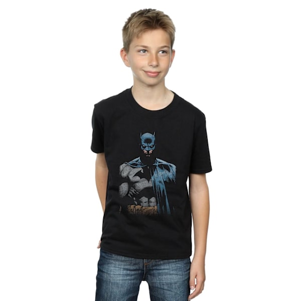 DC Comics Boys Batman Close Up T-Shirt 12-13 år Svart Black 12-13 Years