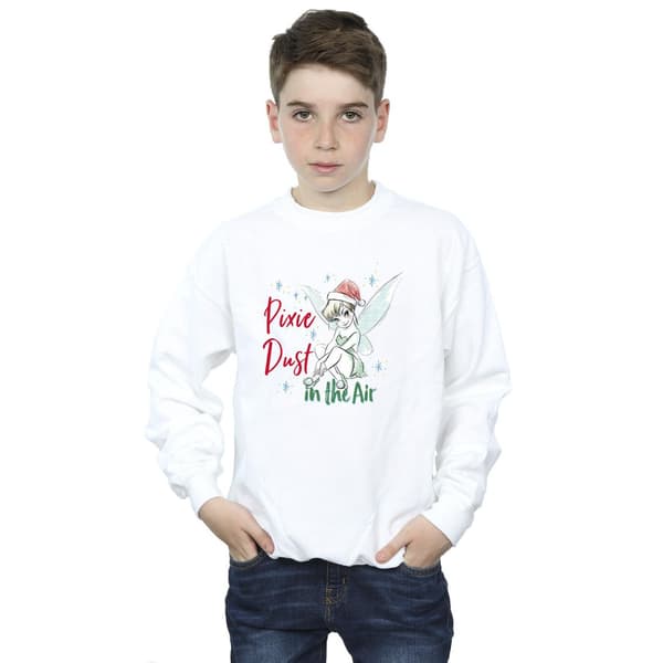 Disney Pojkar Tingeling Pixie Dust Tröja 5-6 År Vit White 5-6 Years
